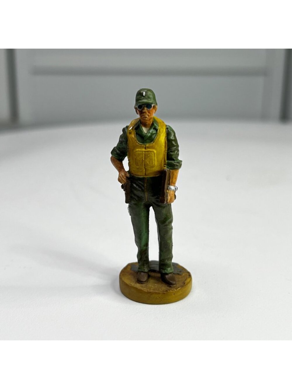 WWII 14th Air Force Officer 1943 Miniature Metal Figurine AMHS Vintage From 1983